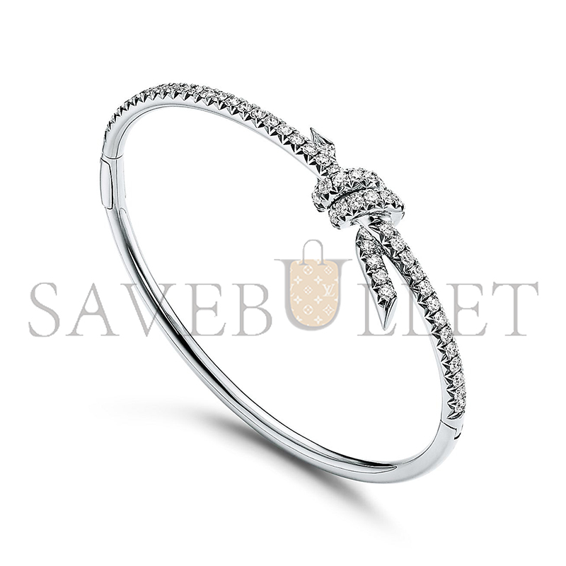 TIFFANY BANGLE IN WHITE GOLD WITH DIAMONDS 74152880